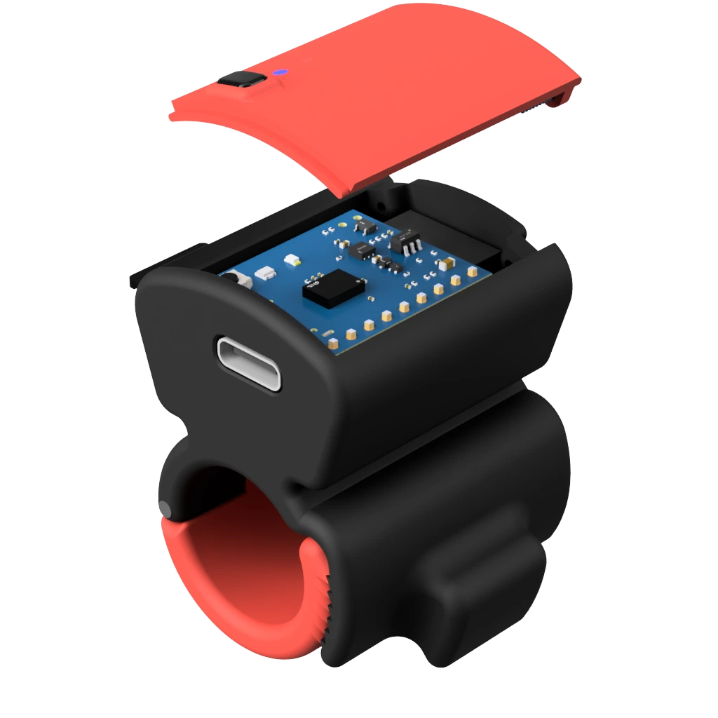 Render 3D del sensor Innovamar para surfcasting, vista 5
