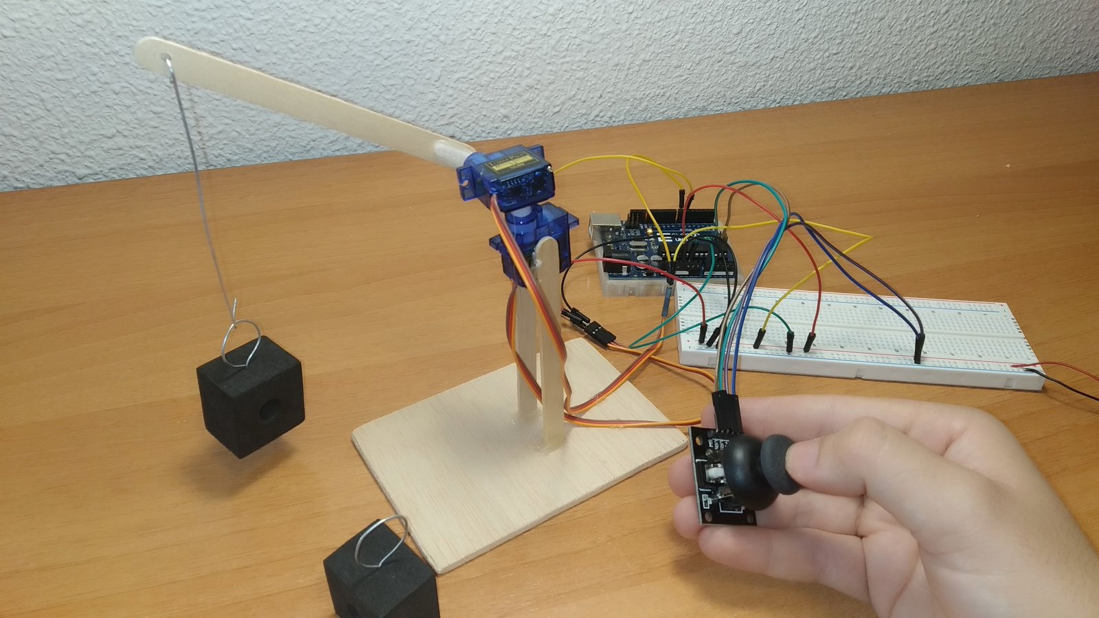 proyecto grua con arduino