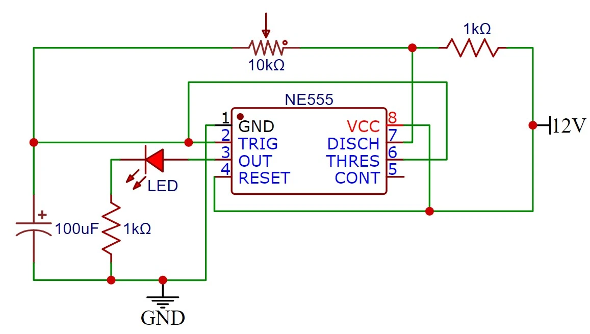 circuito integrado timer ne555
