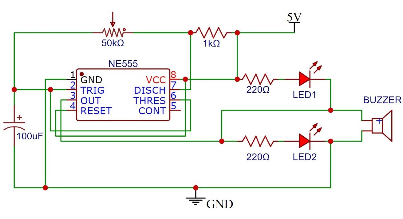 circuito integrado timer ne555