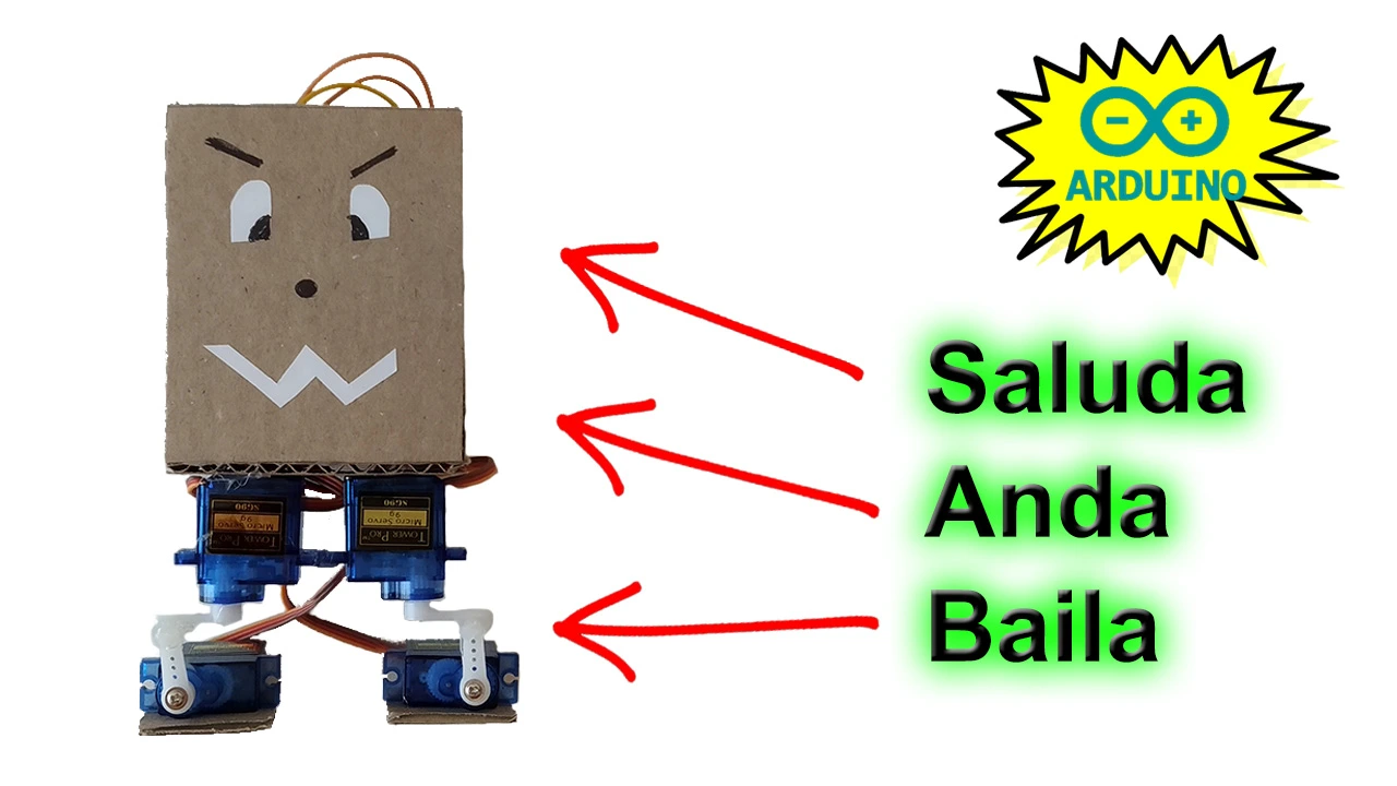 Proyecto "Robot que baila, saluda y anda solo" 9 proyecto con arduido robot