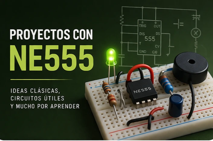 Proyectos de electrónica con circuito integrado NE555
