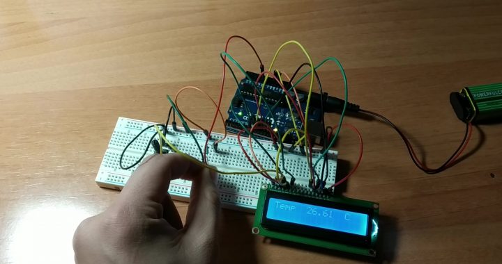 termometro arduino en pantalla lcd tutorial